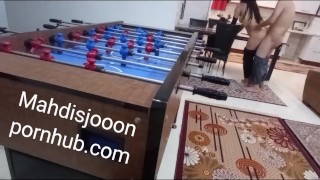 زن با.بام بهم فوتبال دستی شرطی سر کوس باخت منم بدجوری کردمش ( پر از مکالمه فارسی سکسی) ایرانی